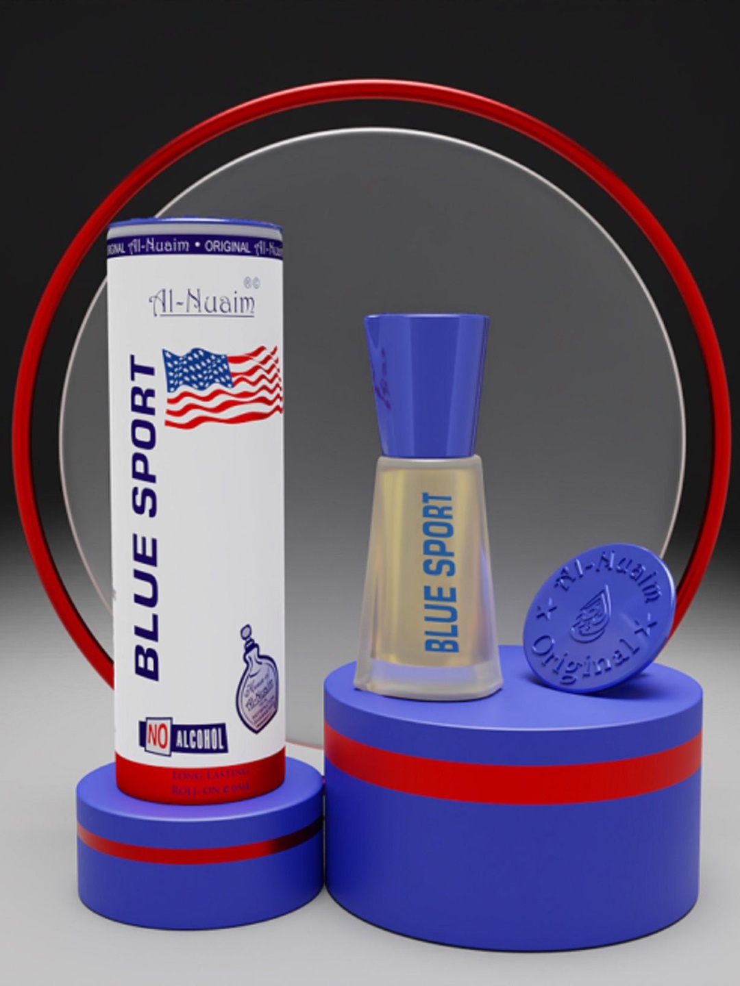 

Al-Nuaim Excel Series Blue Sport Alcohol Free Attar Roll-On - 6 ml