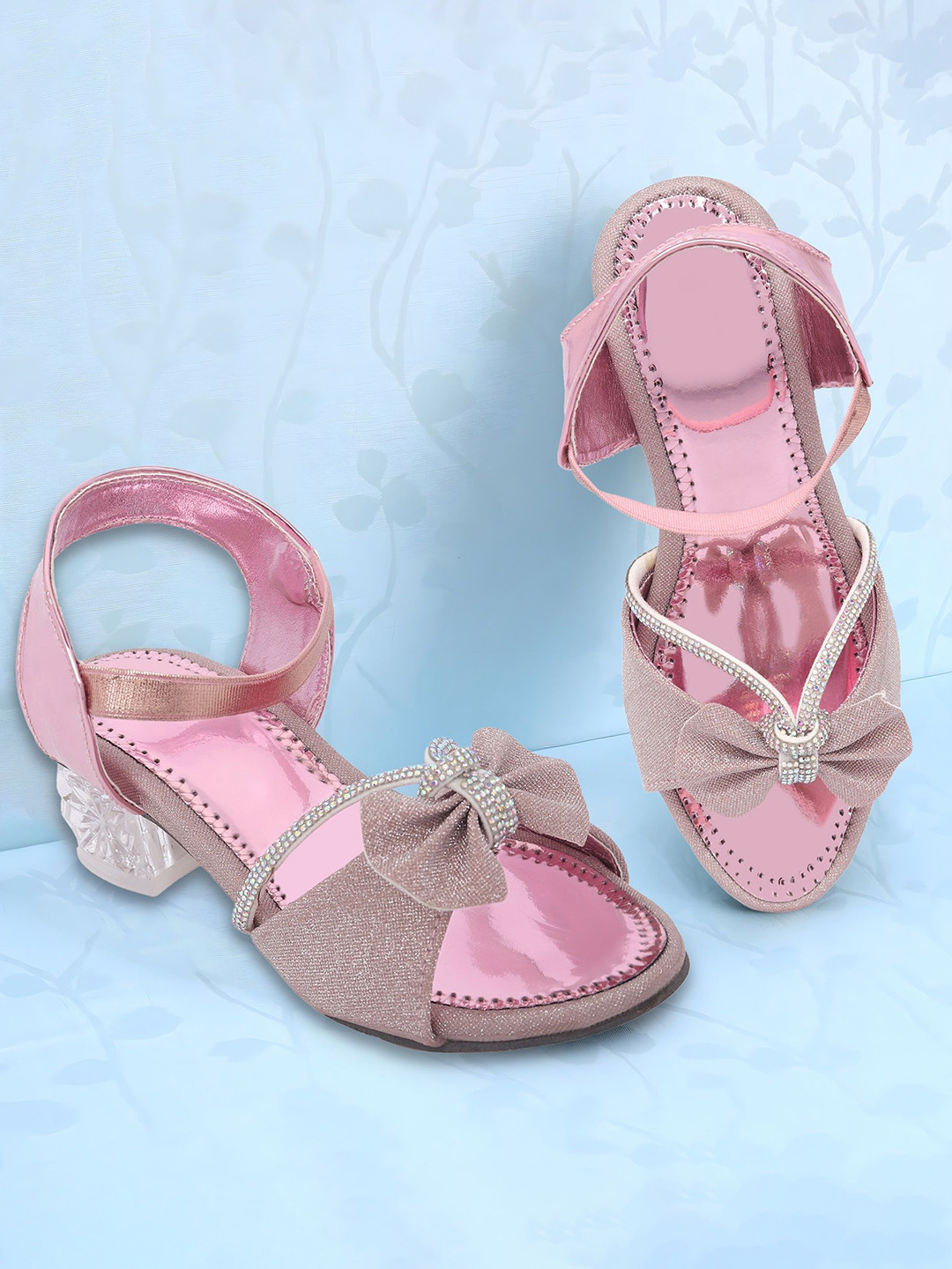 

BAESD Girls Embellished Block Heel Sandals, Pink