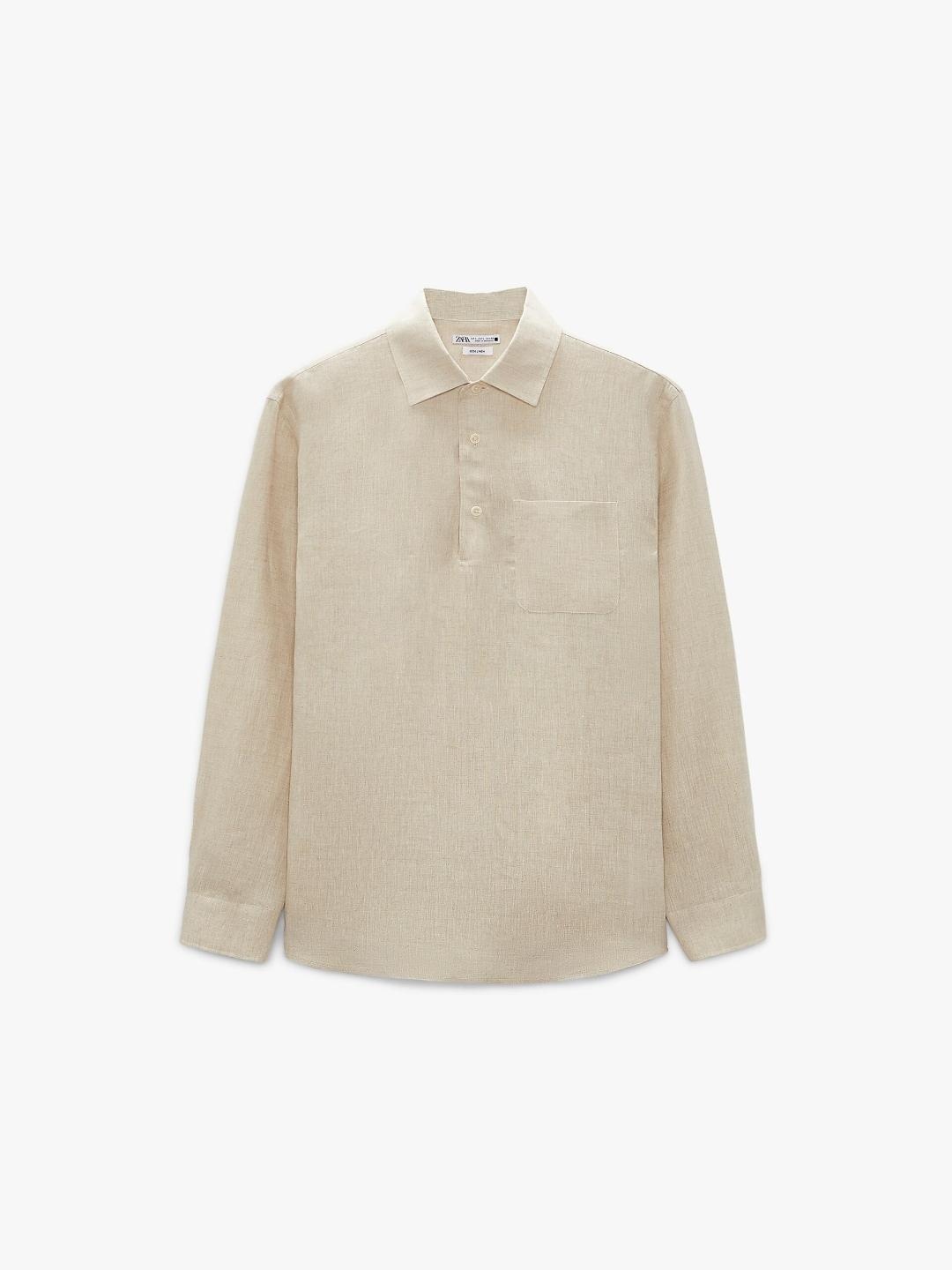 

ZARA Men Beige Shirts