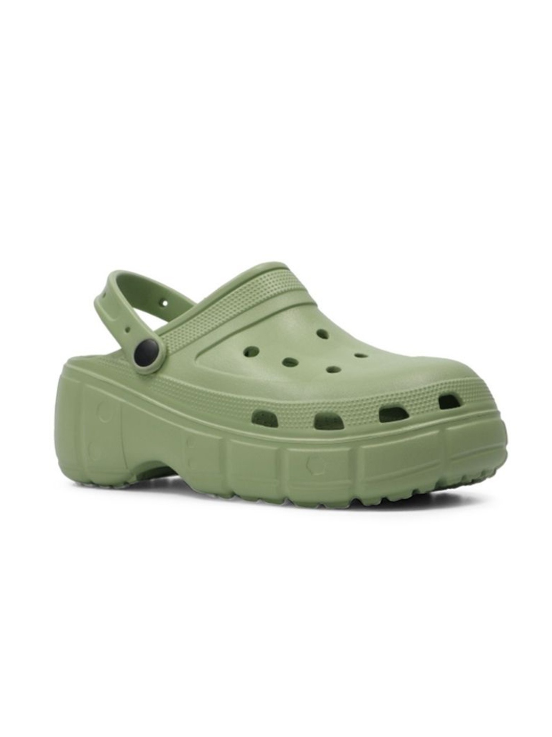 

SPIFFERS Men Self Design Croslite Clogs, Green