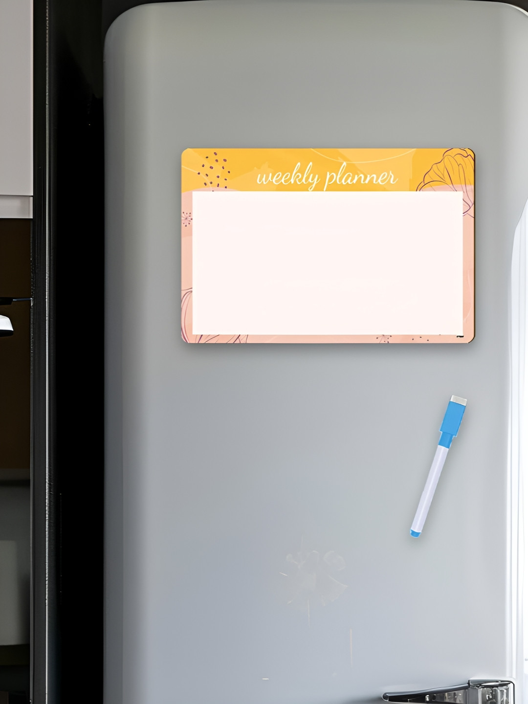

CVANU White Printed Decorative Fridge Magnet
