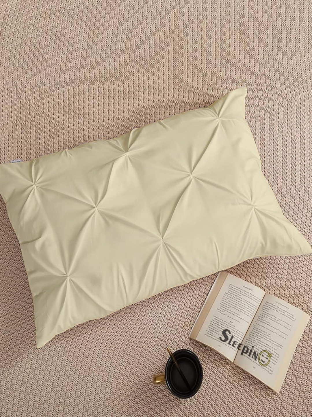 

Sleepino White 2 Pieces Solid Linen Rectangle Pillow Covers