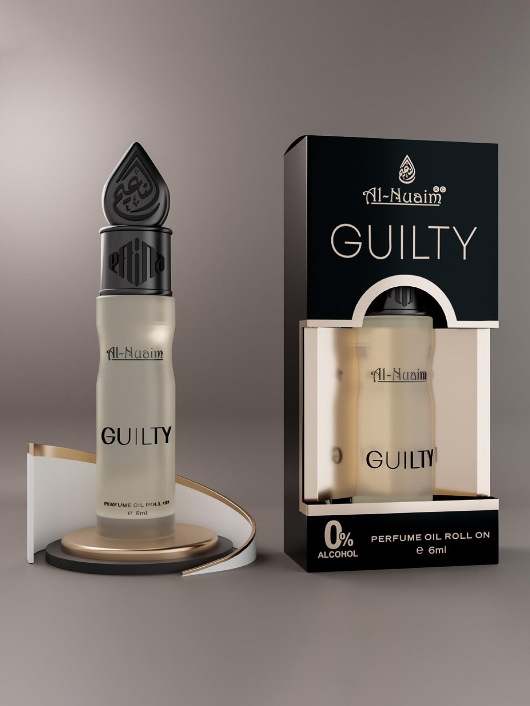 

Al-Nuaim E-Series Guilty Alcohol Free Long Lasting Attar Roll-On - 6 ml, Black