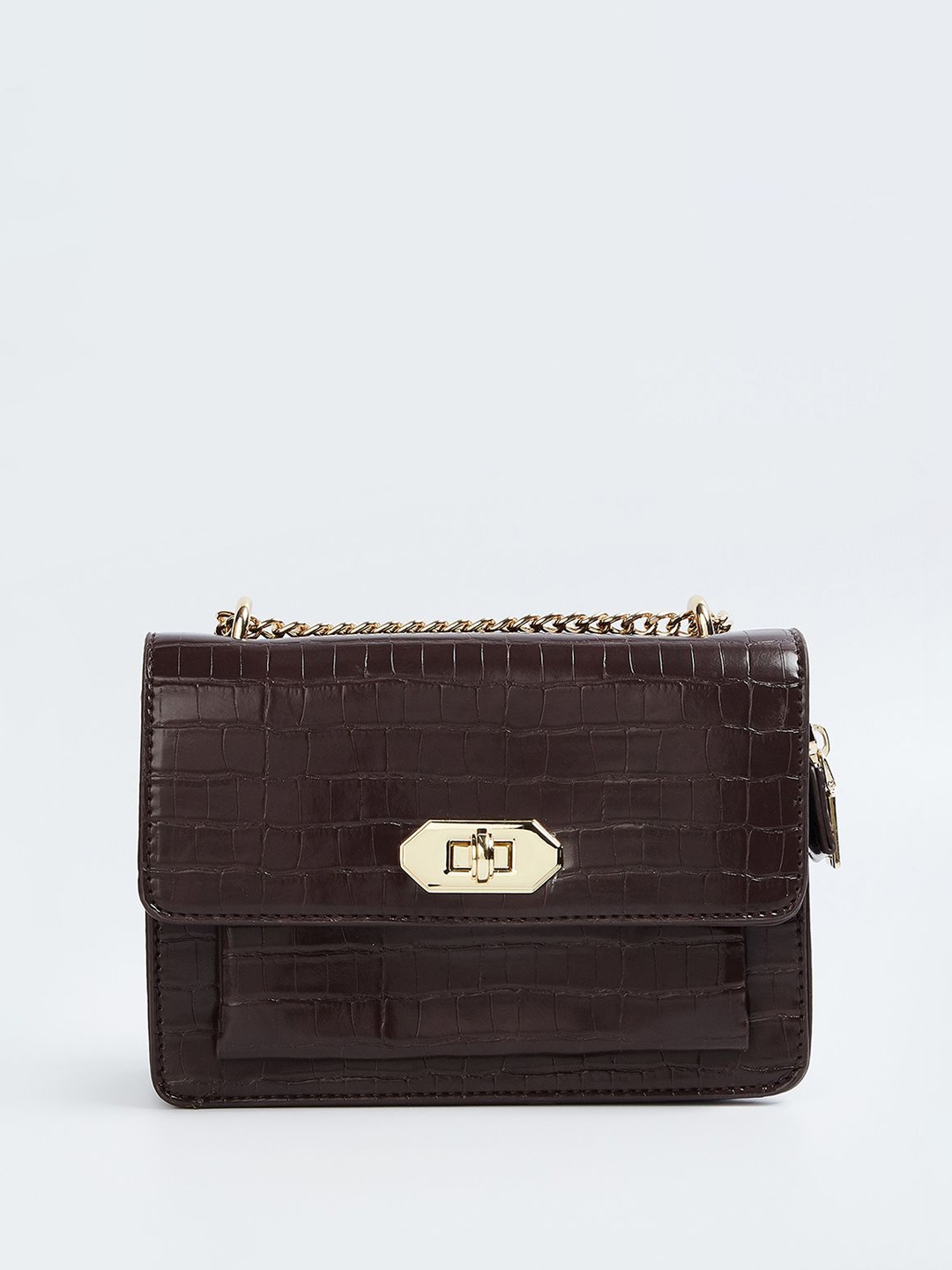 

CODE by Lifestyle Women Textured Crossbody Sling Bag, Burgundy
