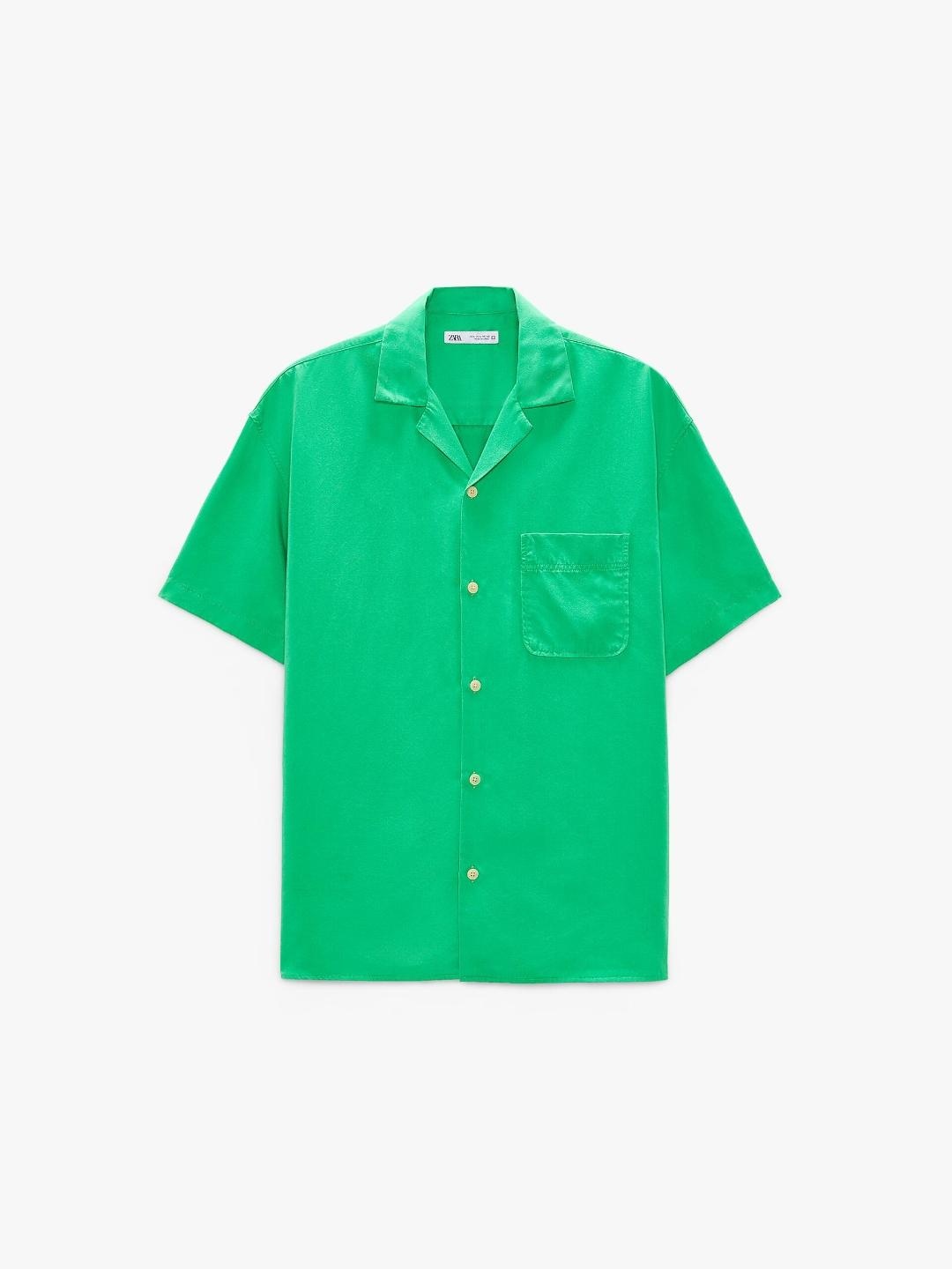 

ZARA Men Green Shirts