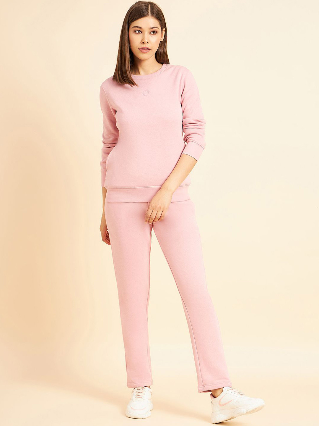 

Sweet Dreams Women Cotton Tracksuit, Pink