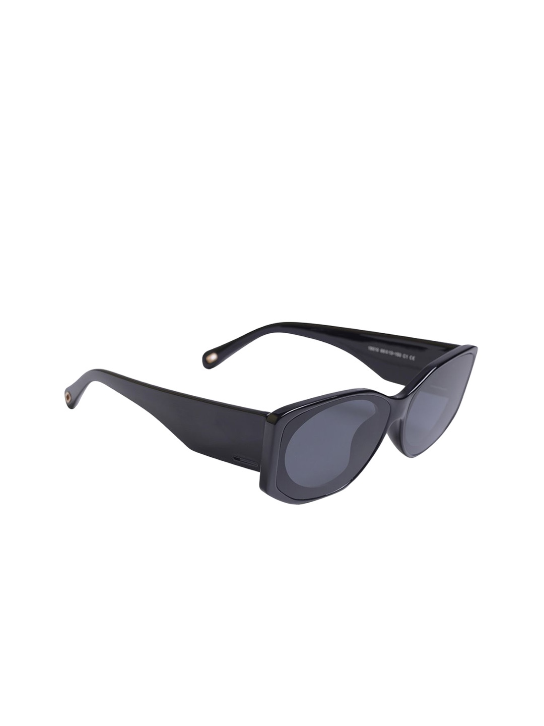 

DIMEH Unisex Oval Sunglasses with UV Protected Lens SG-210, Black