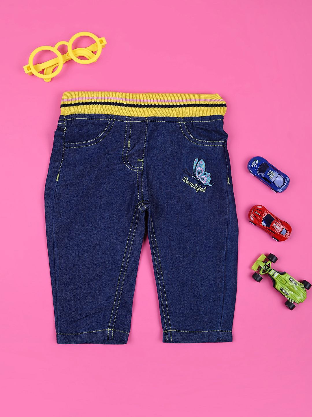 

V-Mart Kids Highly Distressed Stretchable Jeans, Blue
