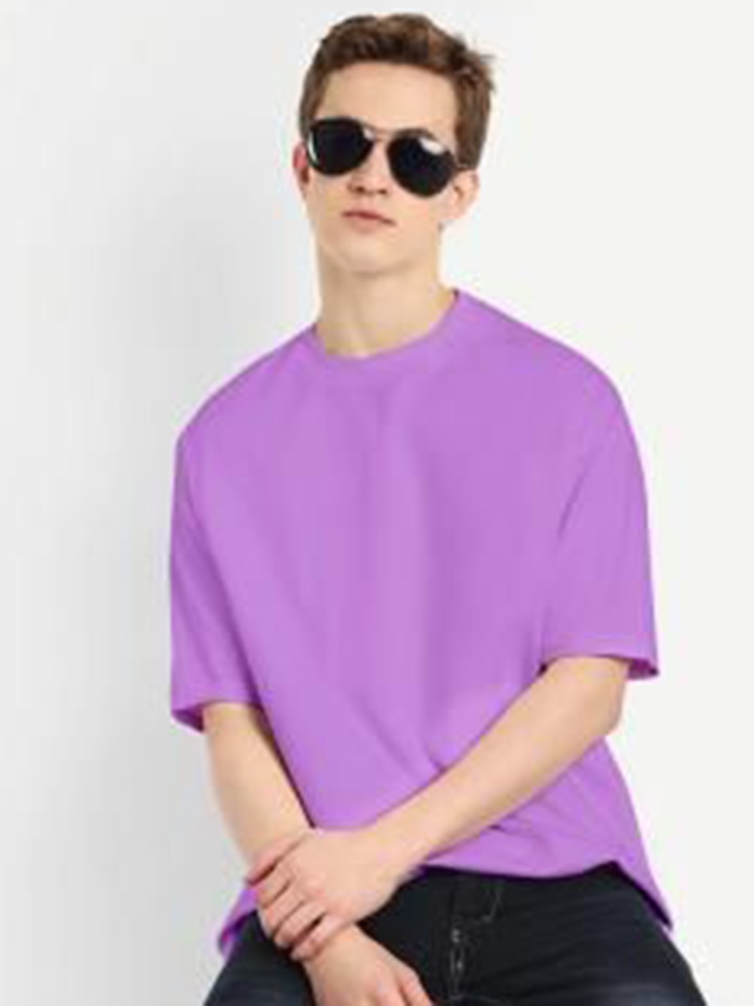 

BLURR Unisex Pure Cotton Pockets T-shirt, Lavender