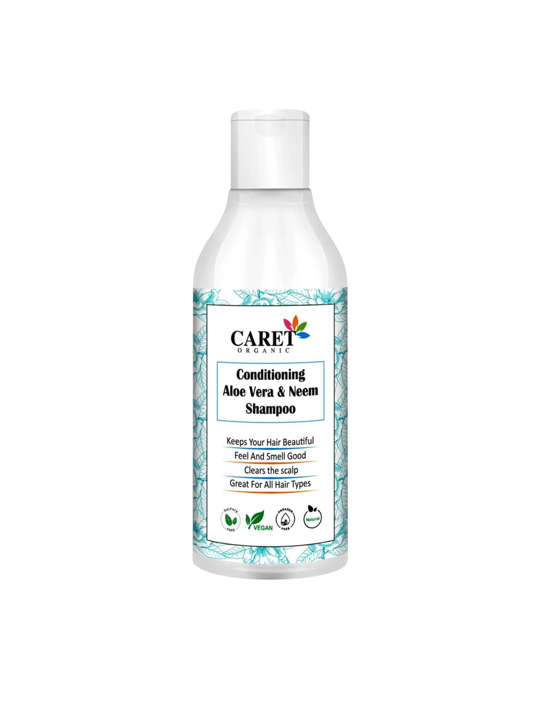 

CARET ORGANIC Conditioning Vegan Aloevera & Neem Shampoo- 300 ml, White