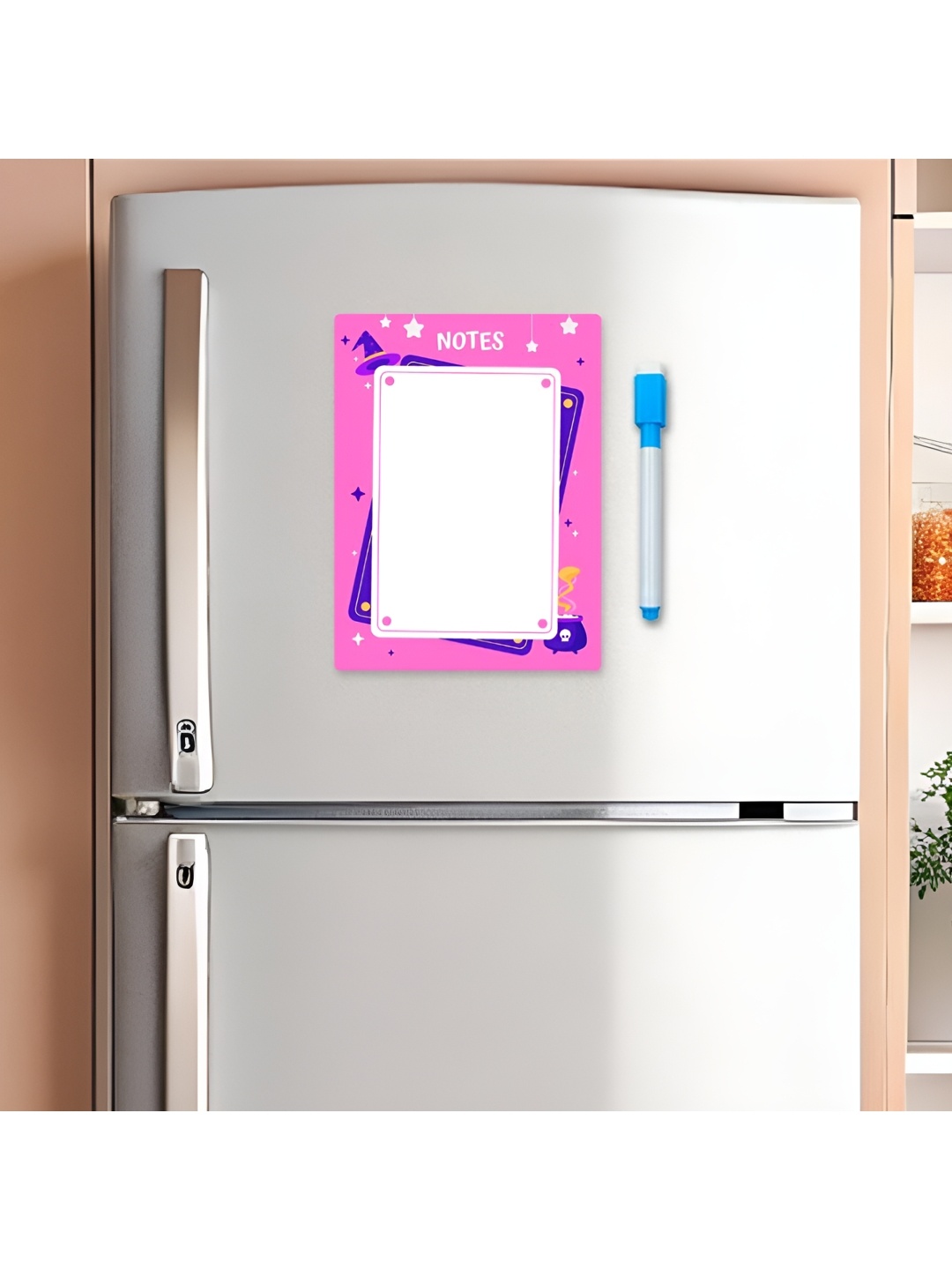 

CVANU White Printed Decorative Fridge Magnet