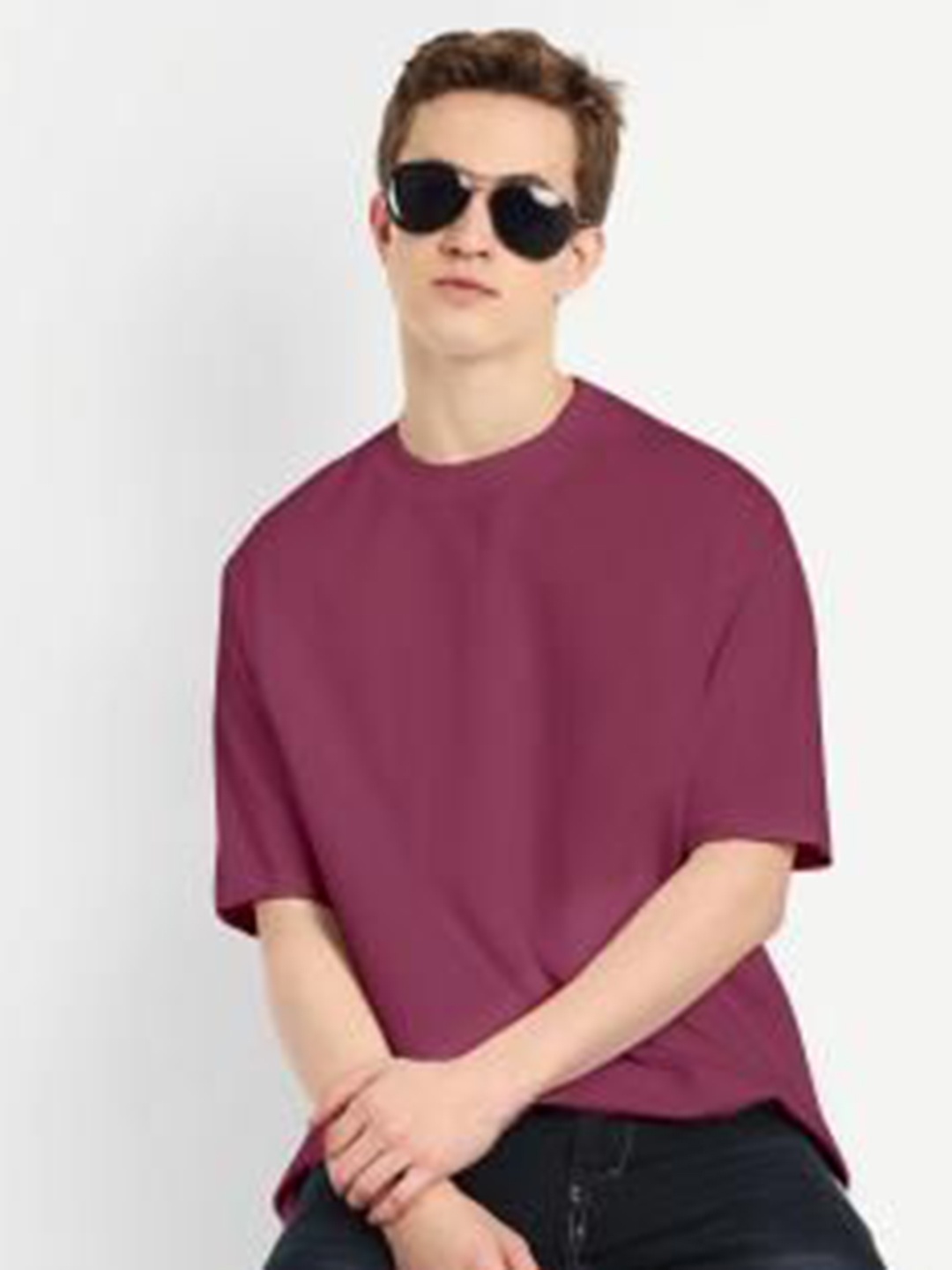 

BLURR Unisex Pure Cotton Pockets T-shirt, Maroon