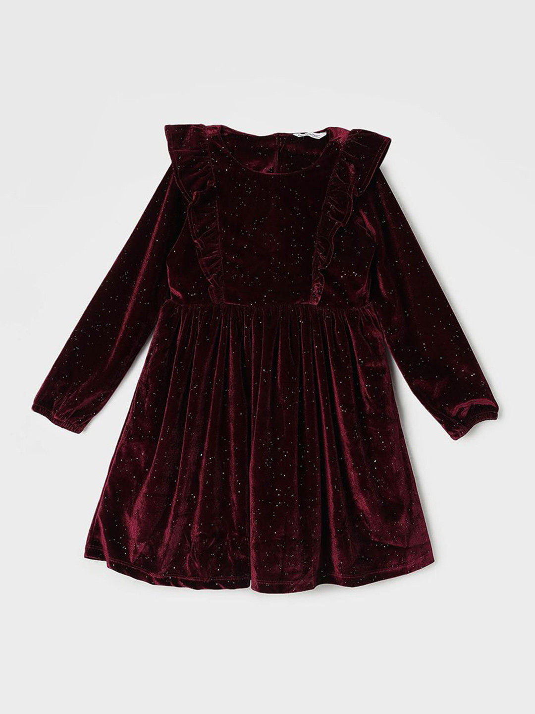 

Fame Forever by Lifestyle Girls Embellished Fit & Flare Dress, Maroon
