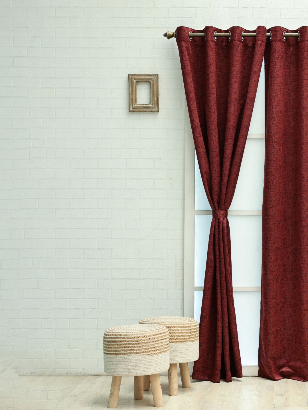 

Ariana Maroon Black Out Window Curtain