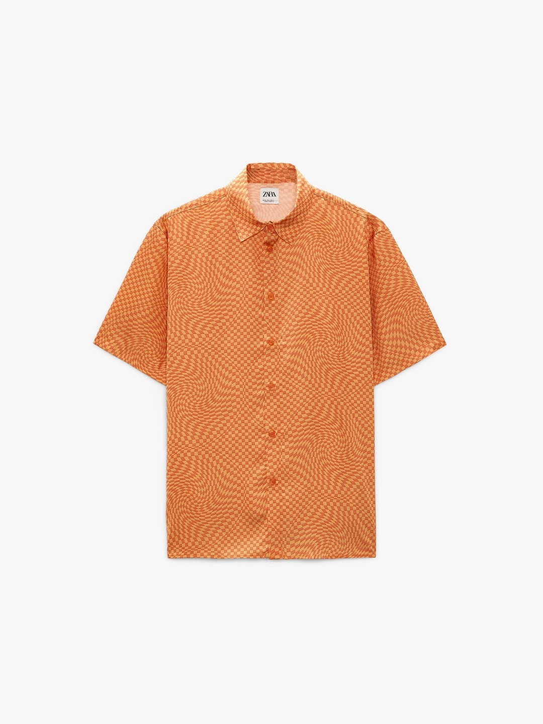 

ZARA Men Orange Shirts