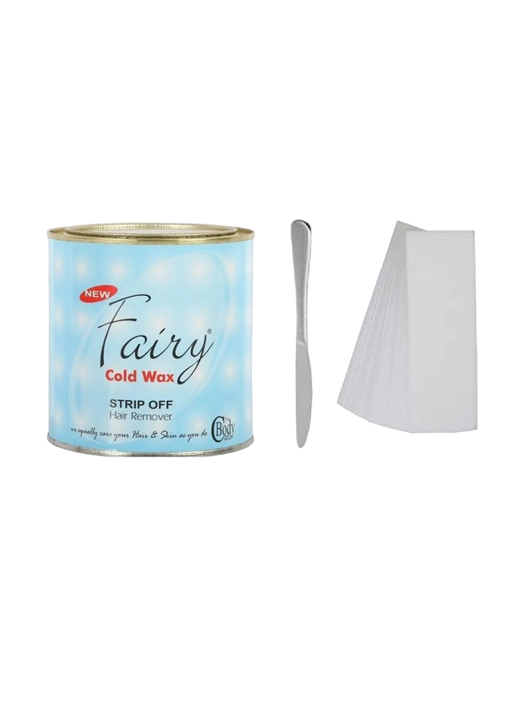 

The Body Care Fairy Cold Wax With Strips & Spatula - 600 g, White