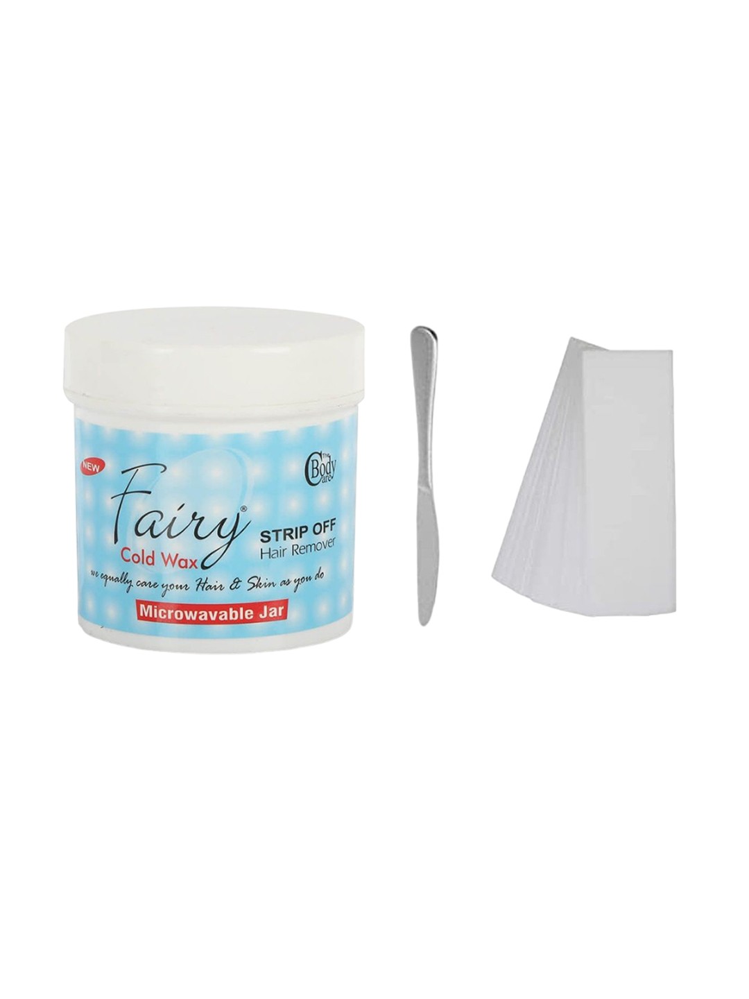

The Body Care Fairy Cold Wax With Strips & Spatula - 200 g, White