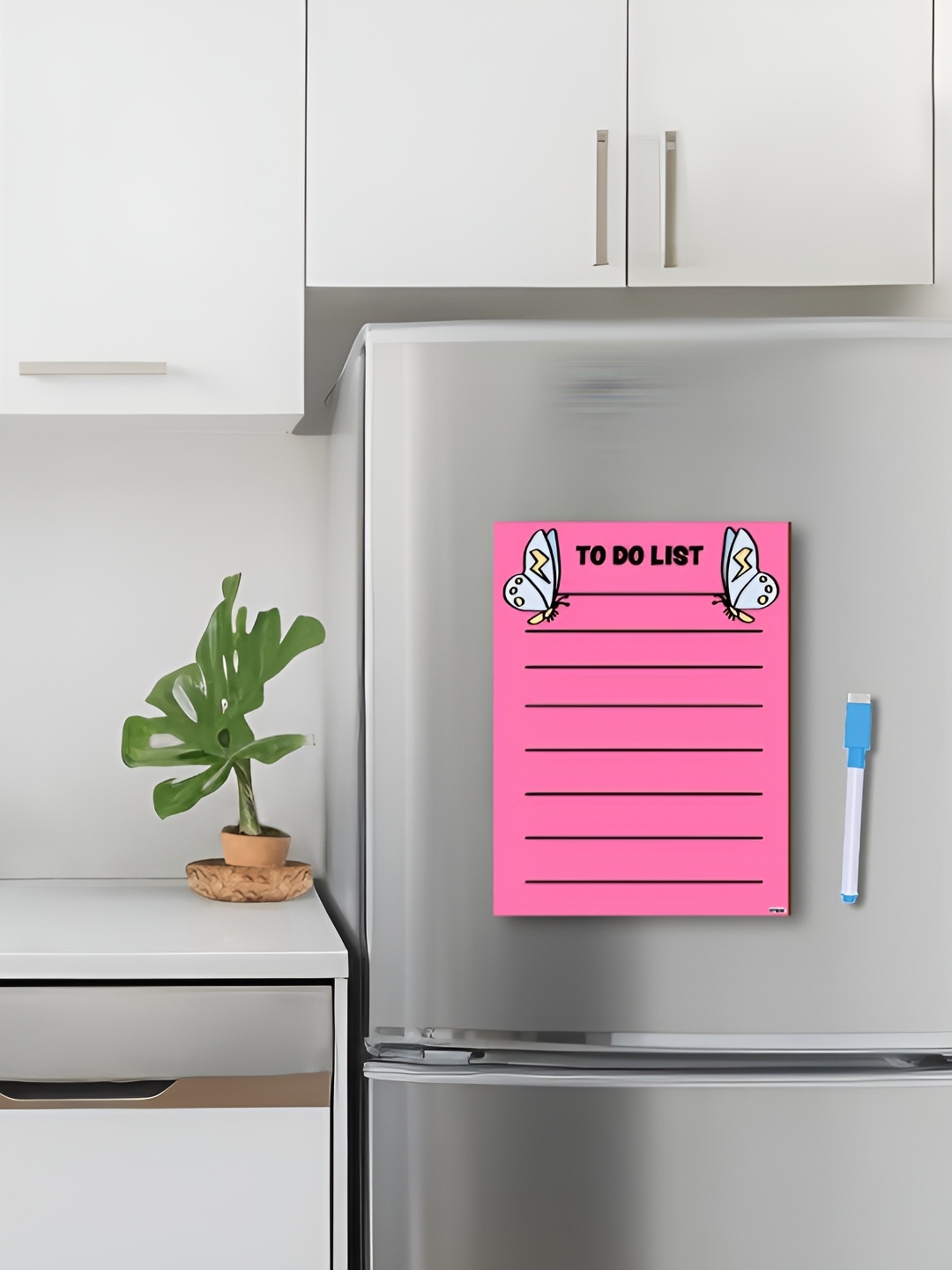

CVANU Pink Printed Decorative Fridge Magnet