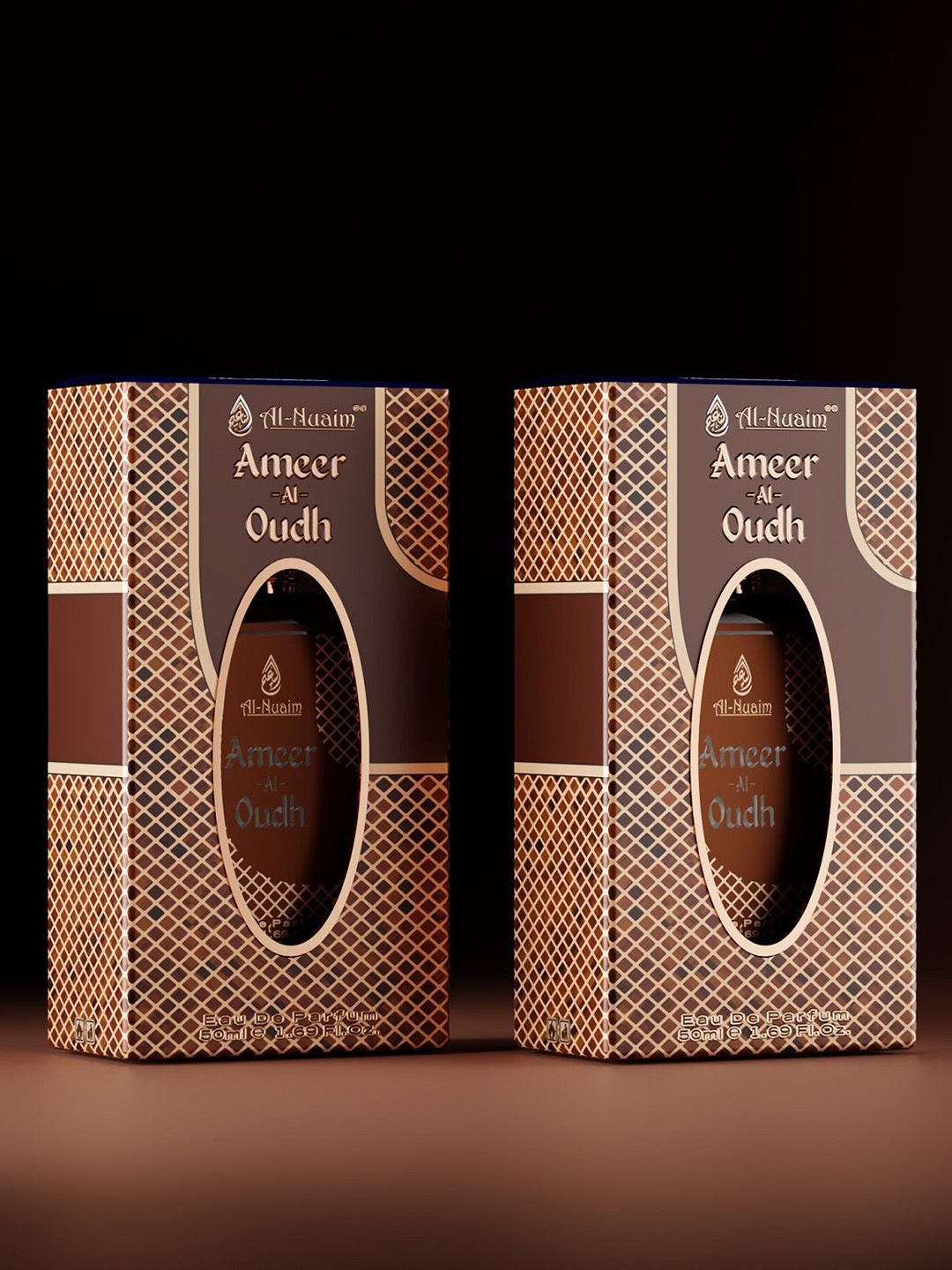 

Al-Nuaim Men Set of 2 Ameer Al Oudh Eau De Parfum - 50ml Each, Brown