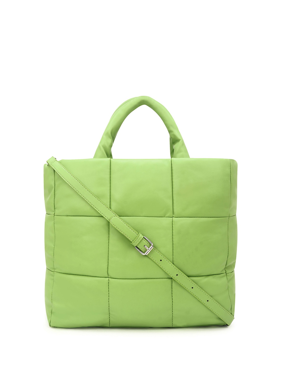 

Filauri Women Textured Structured Handheld Bag, Green