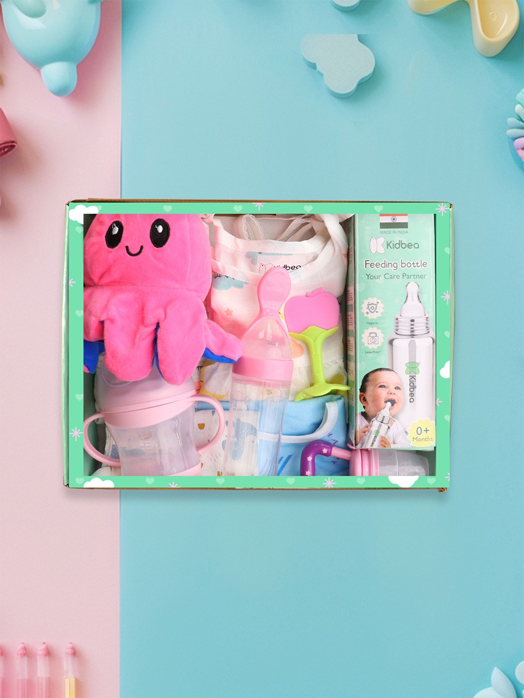 

Kidbea Kids 10 Pcs Baby Apparel Gift Set, Green