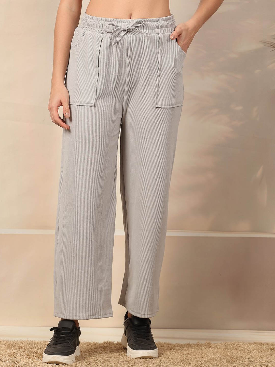 

Clora Creation Women Relaxed-Fit Track Pant, Grey