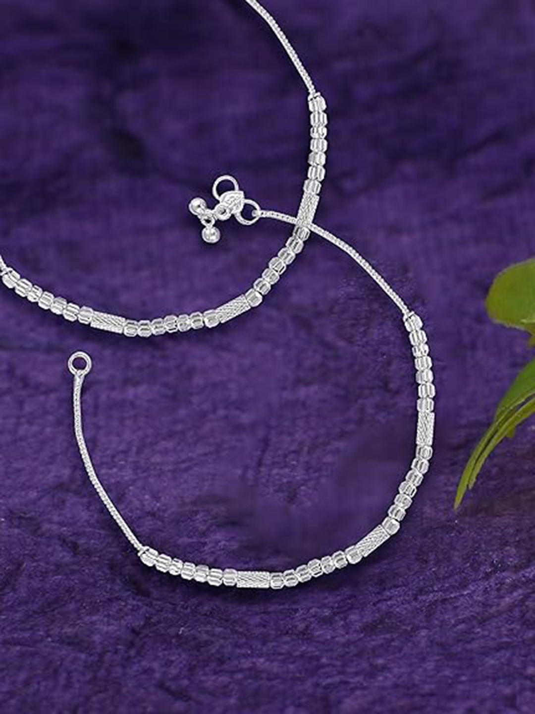 

Heer Collection Silver Plated Anklet