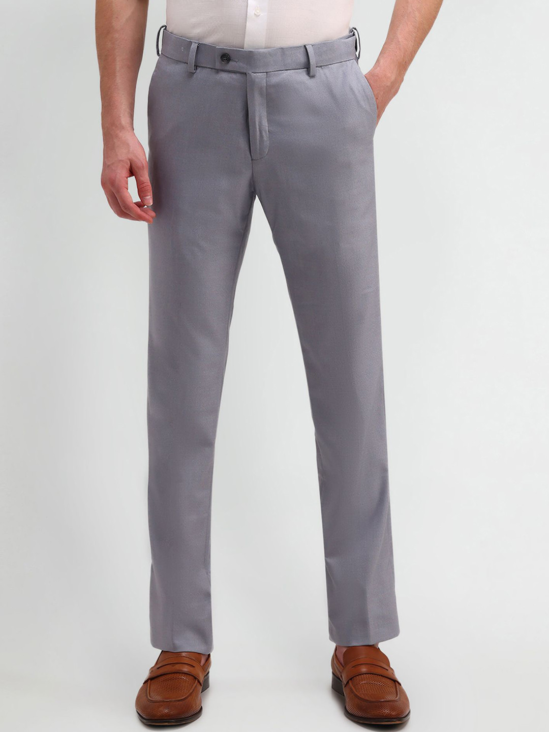 

Arrow Men Urban Slim Fit Formal Trousers, Blue