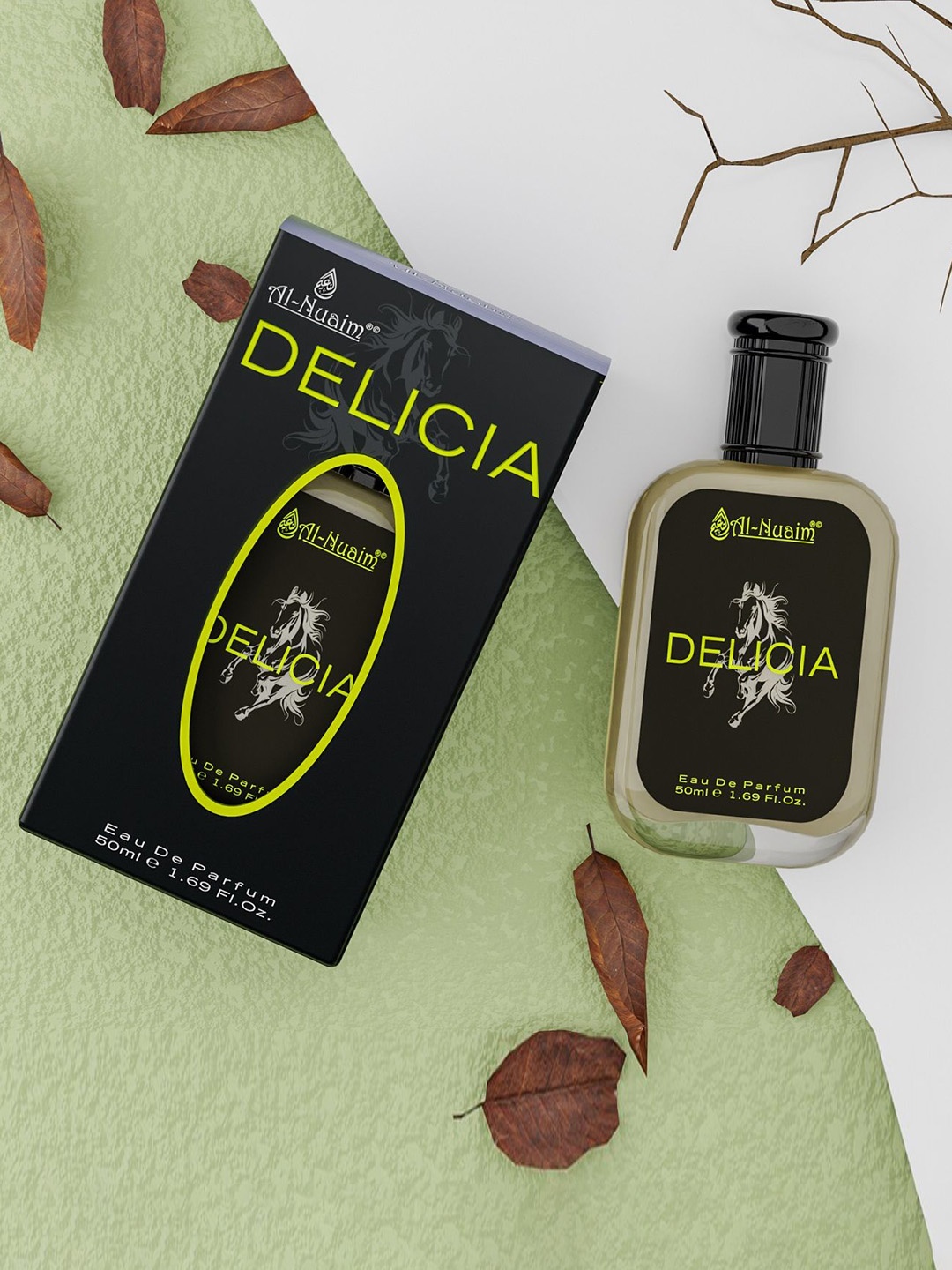 

Al-Nuaim Men Delicia Long Lasting Eau De Parfum - 50ml, Black