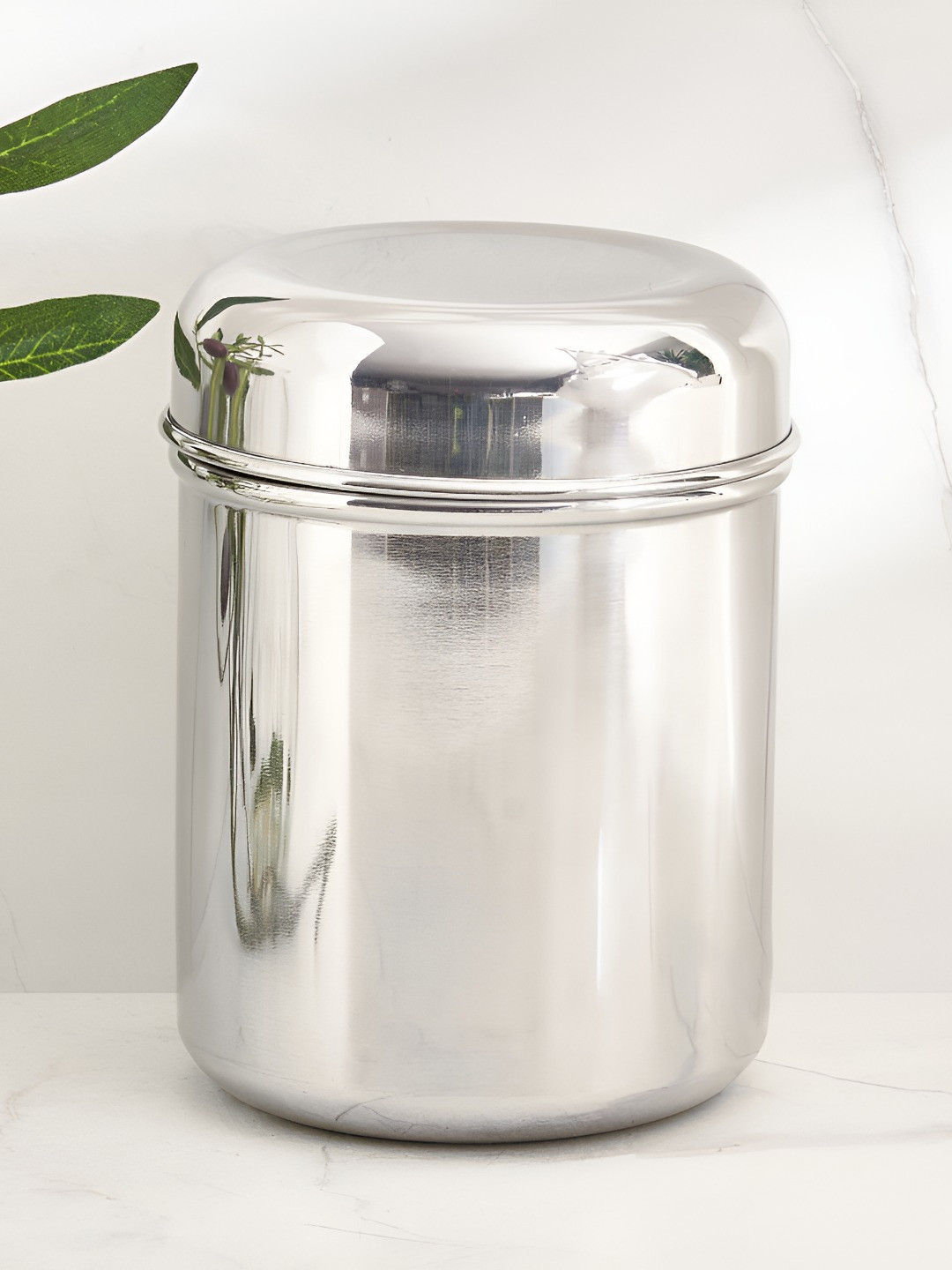 

Home Centre Silver-Toned 2024 Stainless Steel Canister Container