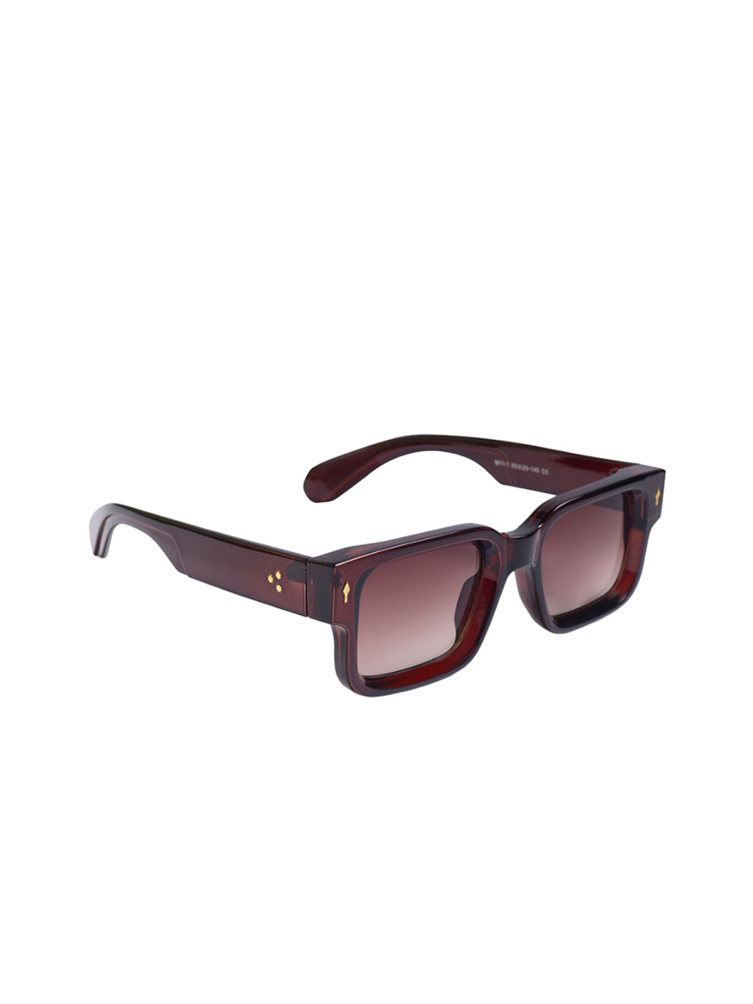 

DIMEH Unisex Square Sunglasses with UV Protected Lens SG-215, Brown