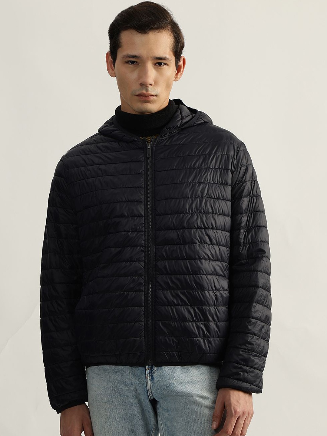 

Antony Morato Men Puffer Jacket with Embroidered, Blue