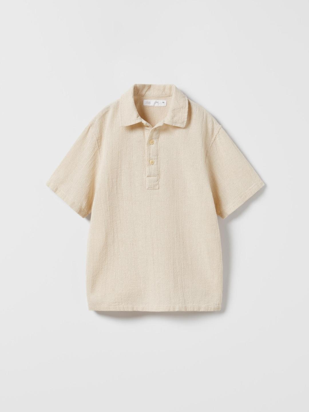 

ZARA Boys Beige Shirts