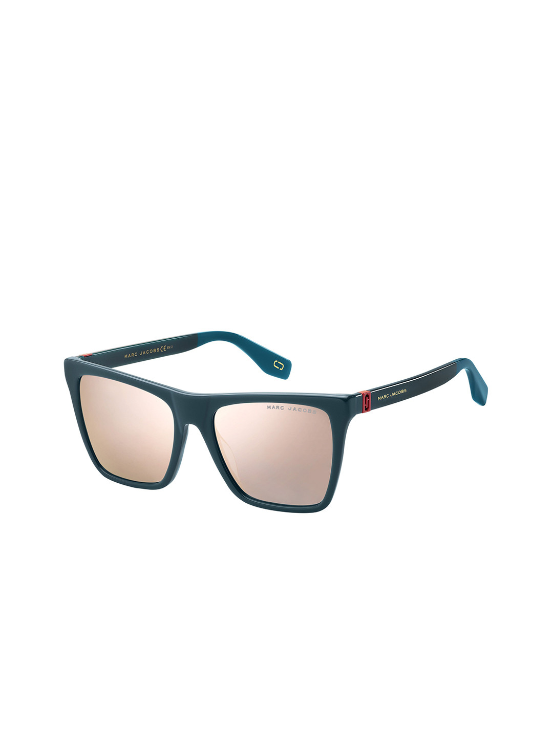 

MARC JACOBS Women Square Sunglasses with UV Protected Lens, Green