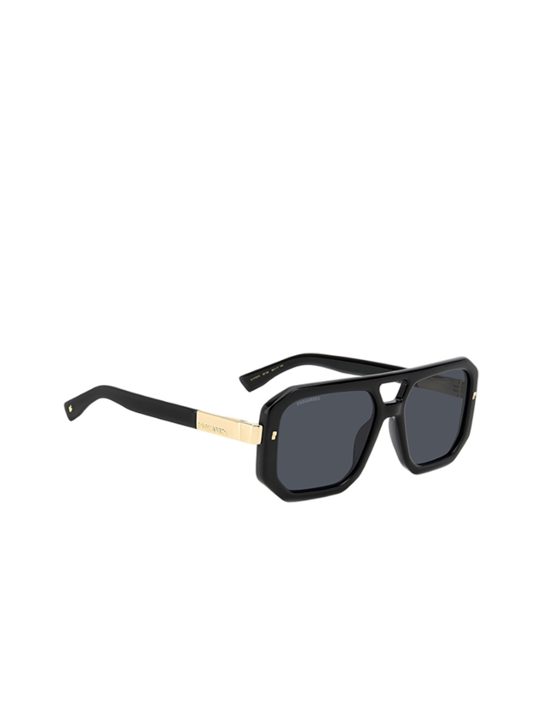 

Dsquared2 Men Square Sunglasses with UV Protected Lens, Black