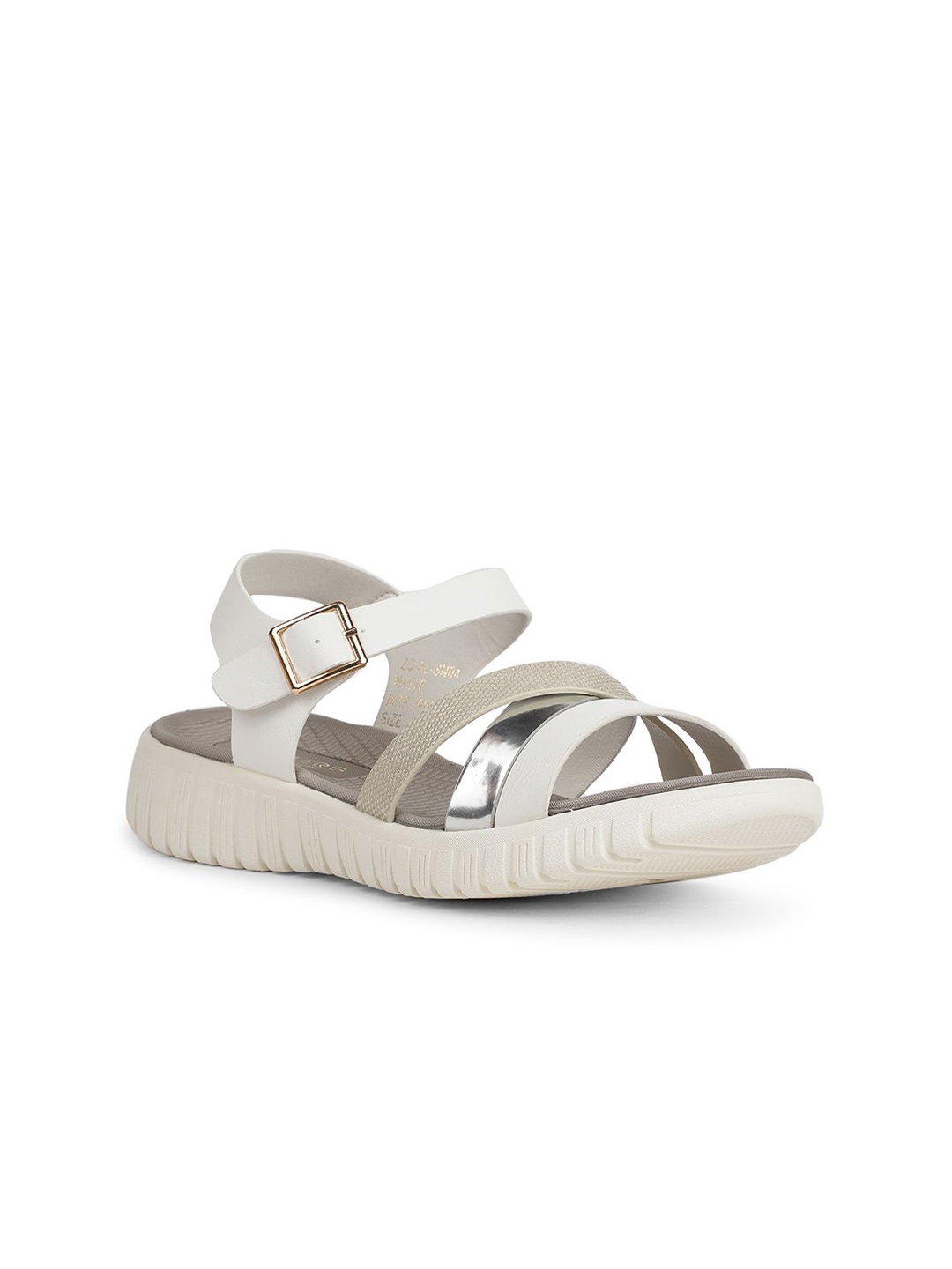

Liberty Women Open Toe Backstrap Flats, White