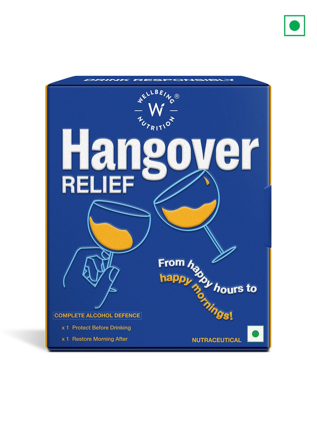 

Wellbeing Nutrition Hangover Relief Liver Support Capsule & Sachet - 6.85 g, Blue