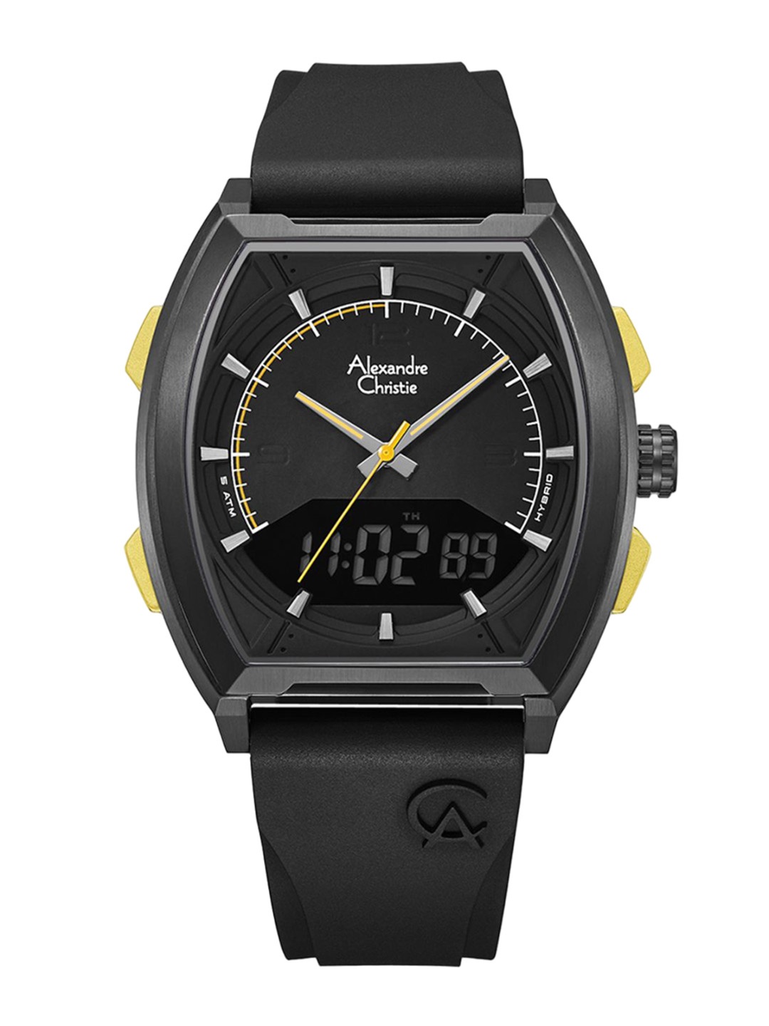 

Alexandre Christie Men Dial & Straps Analogue Watch 9390MHRIPBAYL, Black