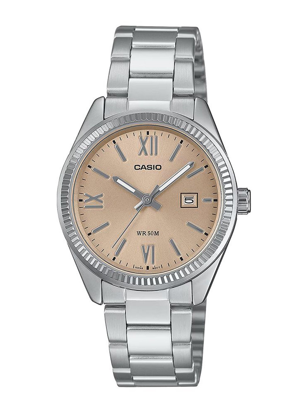 

CASIO Women Dial & Stainless Steel Cuff Straps Analogue Watch A2361, Silver