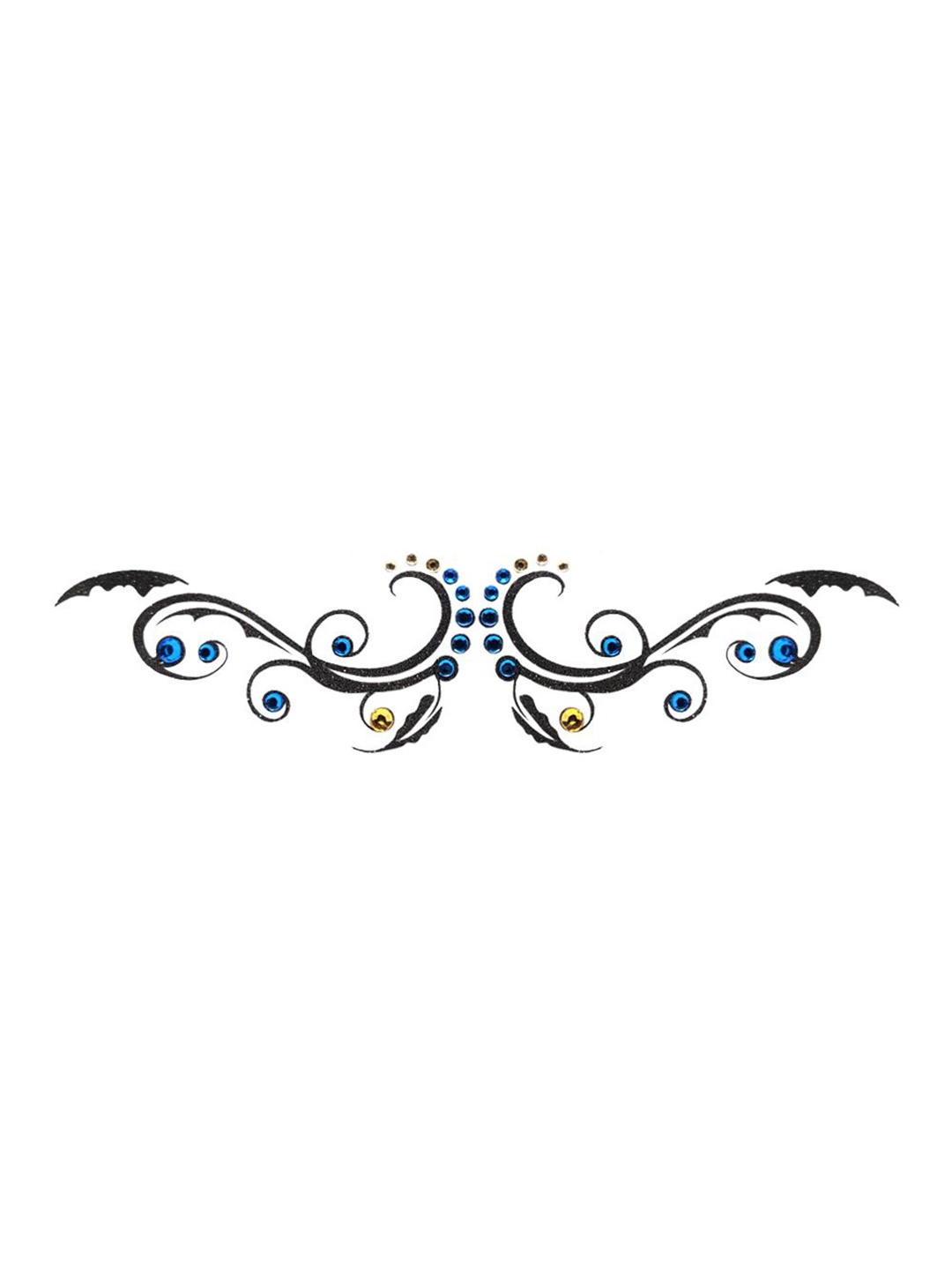 

Comet Busters Body Jewel Temporary Tattoo, Black