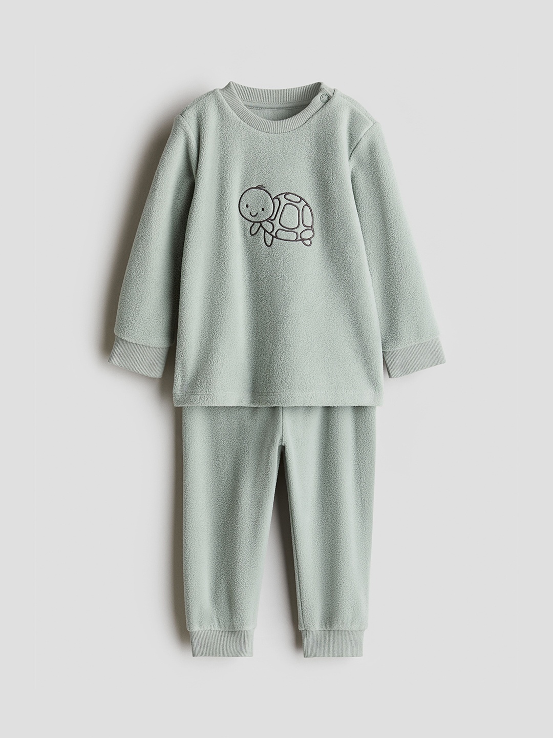 

H&M Boys Fleece Pyjamas, Green