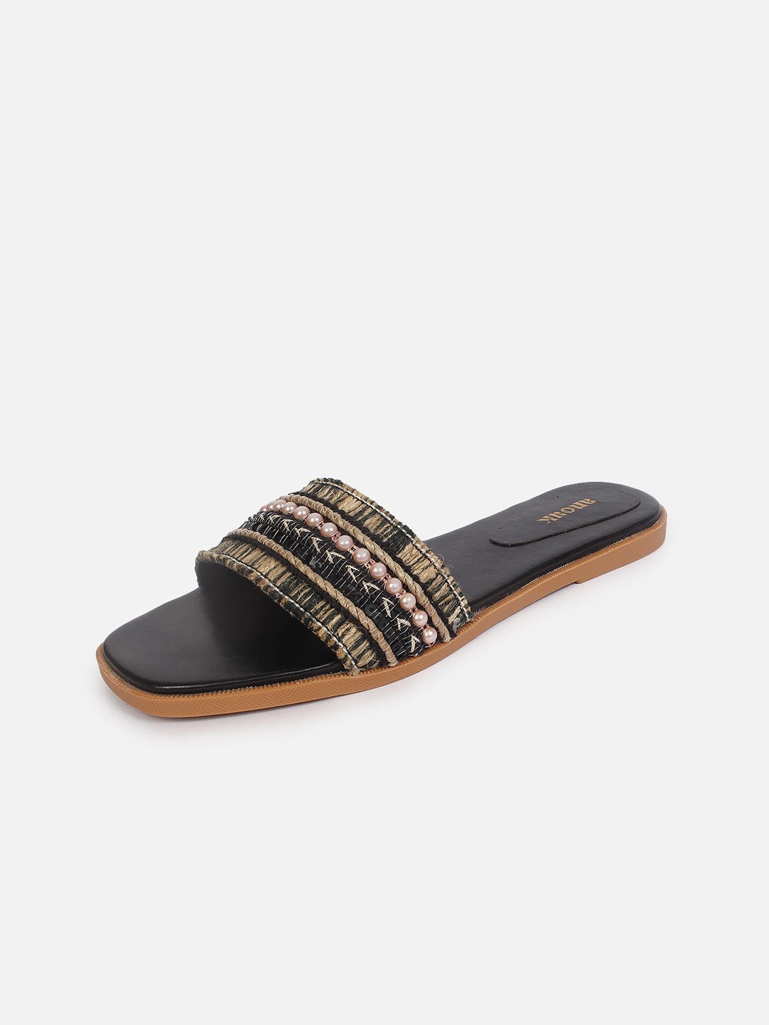 

Anouk Women Open Toe Flats, Black