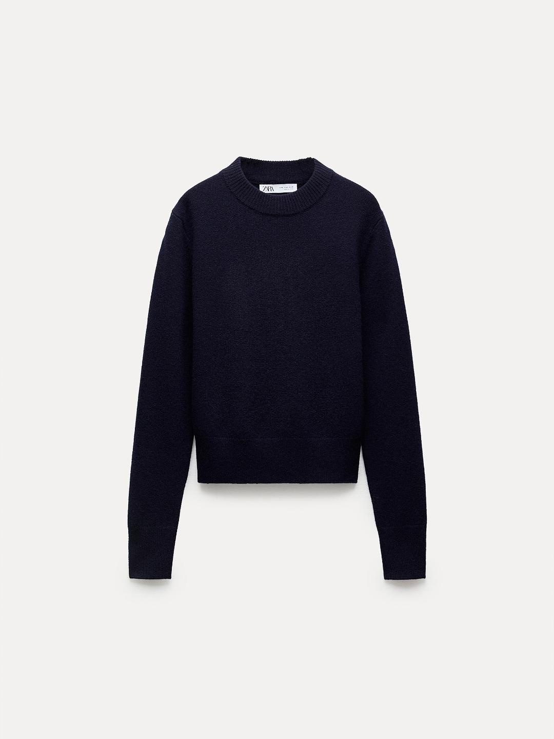 

ZARA Women Navy Blue Sweaters