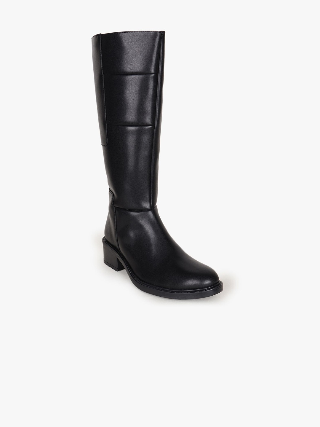 

Carlton London Women High-Top Block Heels Winter Boots, Black