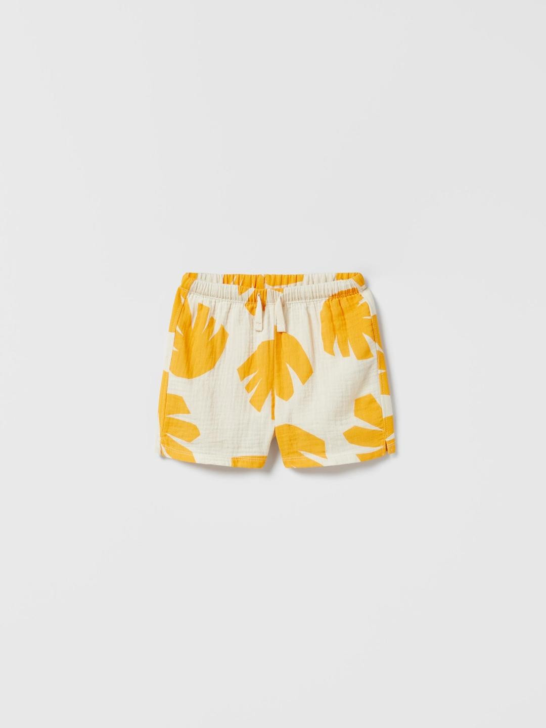 

ZARA Kids-Unisex Yellow Shorts