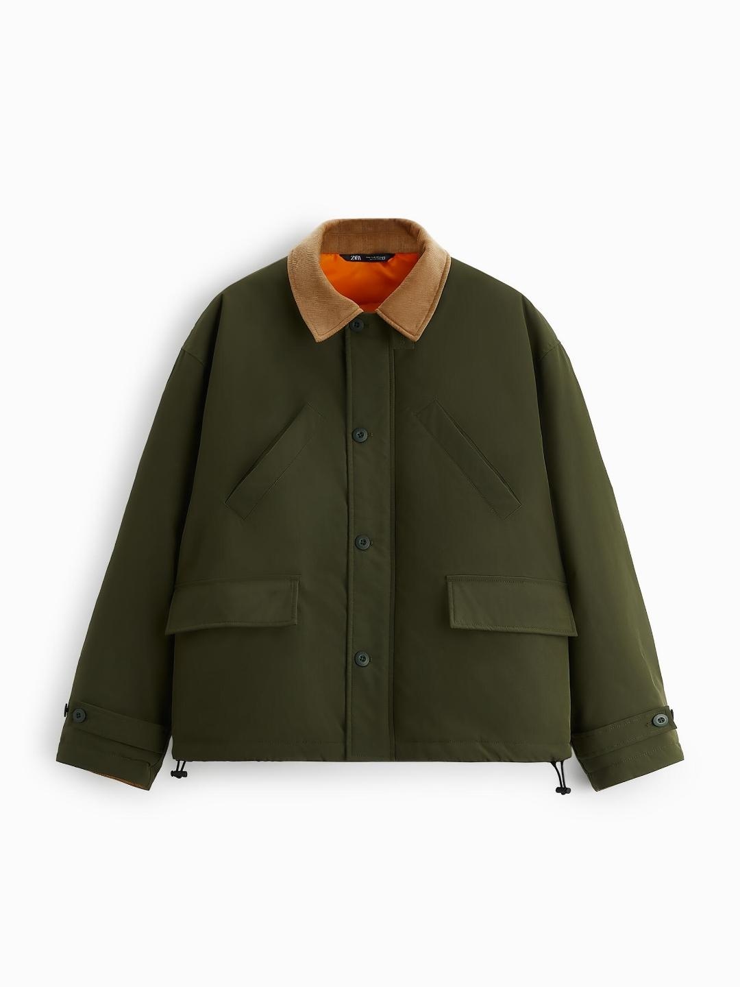 

ZARA Men Khaki Jackets