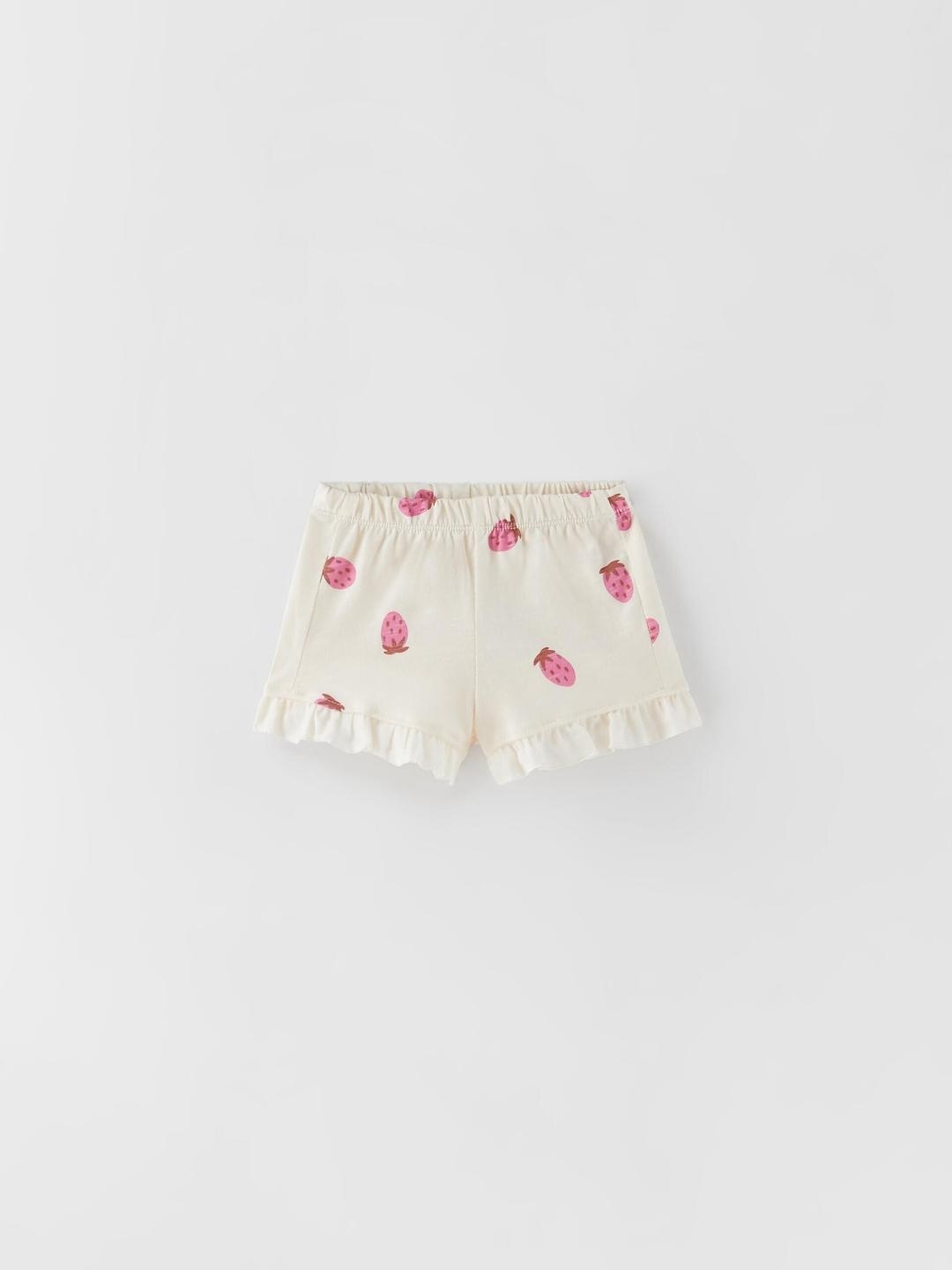 

ZARA Kids-Unisex Beige Shorts