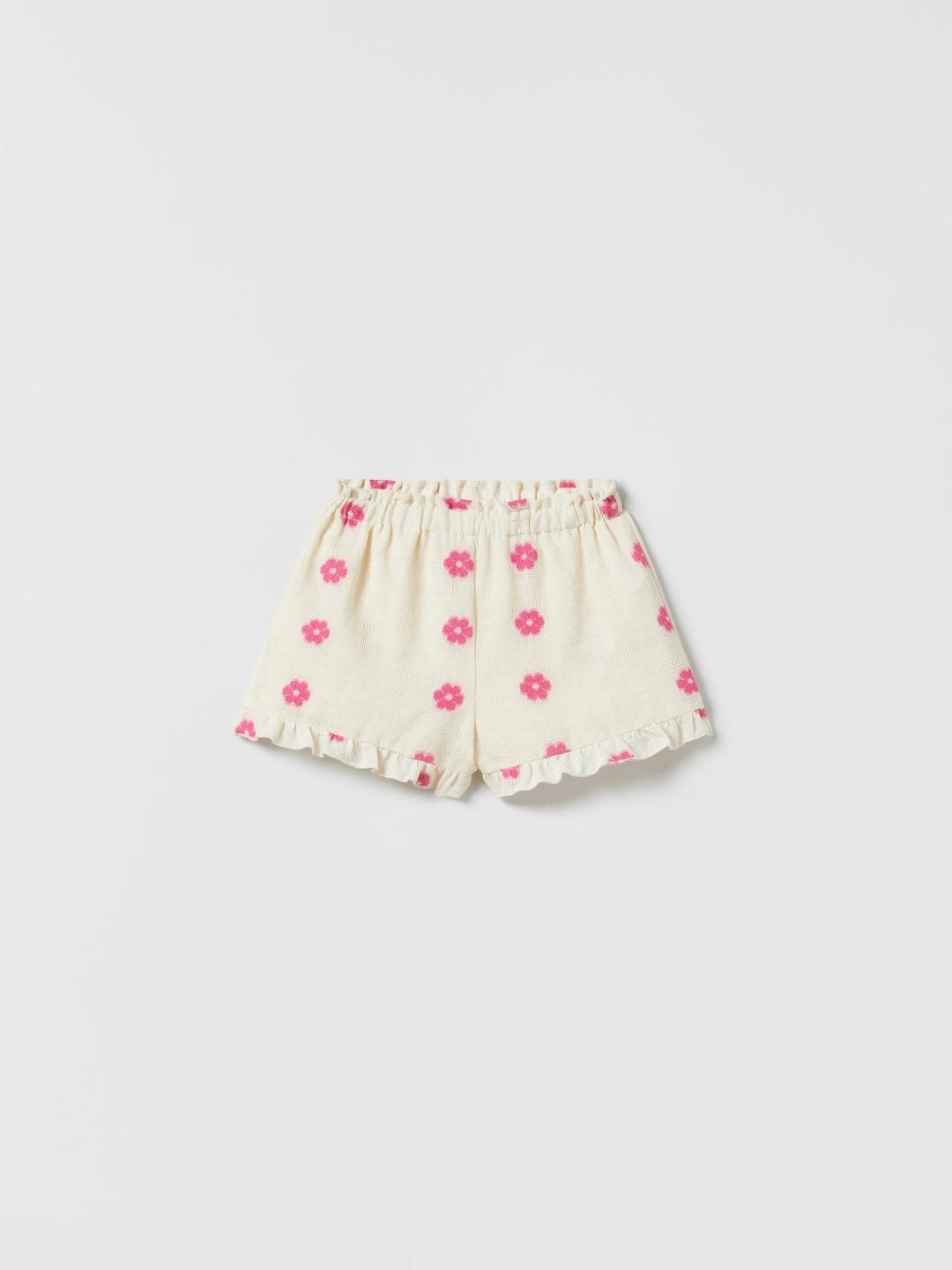 

ZARA Kids-Unisex Beige Shorts