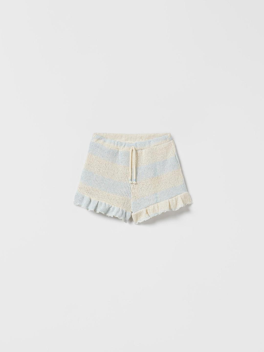 

ZARA Kids-Unisex Beige Shorts