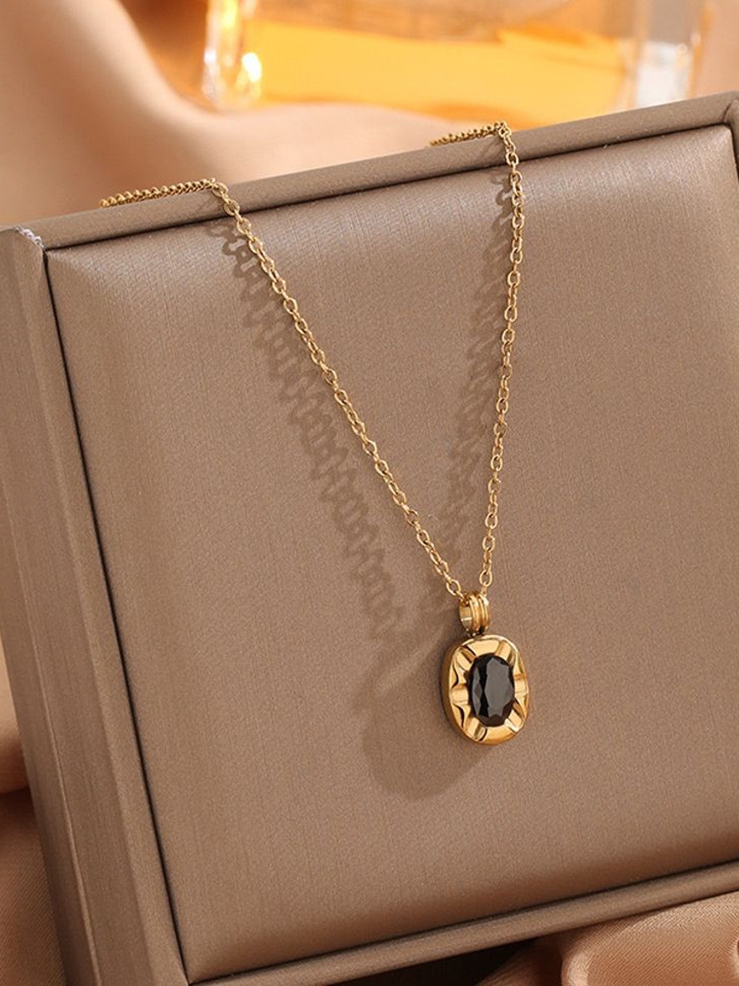 

MYKI Gold-Plated Contemporary Pendants with Chains